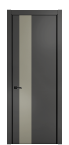 Дверь межкомнатная Дуэт 14 Цвет Антрацит Покрытие ЭМАЛИ Эмаль Наличник L 75 Цена 55220