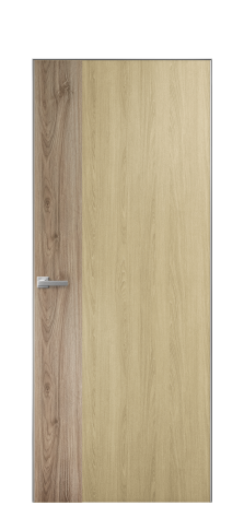 Дверь межкомнатная Duet 19 Цвет Maderaira oak amber Покрытие ПВХ WOOD NATURAL Наличник Скрытый короб хром Цена 39128