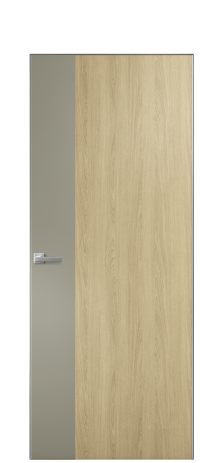 Дверь межкомнатная Duet 19 Цвет Maderaira oak amber Покрытие ПВХ WOOD NATURAL Наличник Скрытый короб хром Цена 39128
