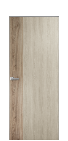 Дверь межкомнатная Duet 19 Цвет Maderaira oak sand Покрытие ПВХ WOOD NATURAL Наличник Скрытый короб хром Цена 39128