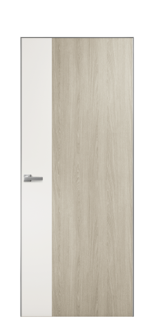 Дверь межкомнатная Duet 19 Цвет Maderaira oak sand Покрытие ПВХ WOOD NATURAL Наличник Скрытый короб хром Цена 39128