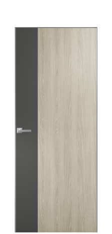 Дверь межкомнатная Duet 19 Цвет Maderaira oak sand Покрытие ПВХ WOOD NATURAL Наличник Скрытый короб хром Цена 39128