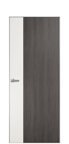 Дверь межкомнатная Duet 19 Цвет Maderaira oak agate Покрытие ПВХ WOOD NATURAL Наличник Скрытый короб хром Цена 39128