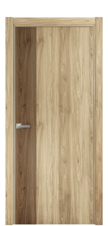 Дверь межкомнатная Duet 19 Цвет Орех NY светлый Покрытие ПВХ WOOD NATURAL Наличник L 75 Цена 22988