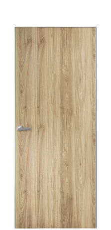Дверь межкомнатная Duet 19 Цвет Орех NY светлый Покрытие ПВХ WOOD NATURAL Наличник Скрытый короб хром Цена 39128