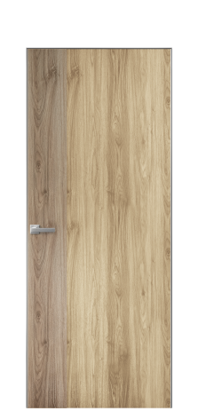 Дверь межкомнатная Duet 19 Цвет Орех NY светлый Покрытие ПВХ WOOD NATURAL Наличник Скрытый короб хром Цена 39128