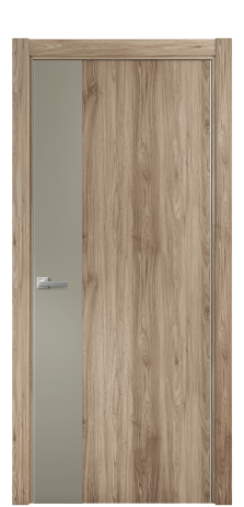 Дверь межкомнатная Duet 19 Цвет Орех NY смоук Покрытие ПВХ WOOD NATURAL Наличник L 75 Цена 22988