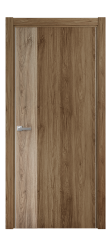 Дверь межкомнатная Duet 19 Цвет Орех NY классический Покрытие ПВХ WOOD NATURAL Наличник L 75 Цена 22988