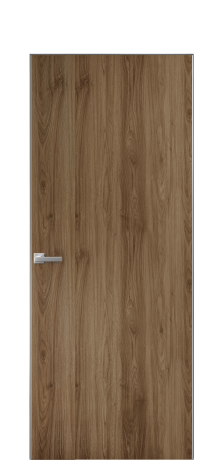Дверь межкомнатная Duet 19 Цвет Орех NY классический Покрытие ПВХ WOOD NATURAL Наличник Скрытый короб хром Цена 39128