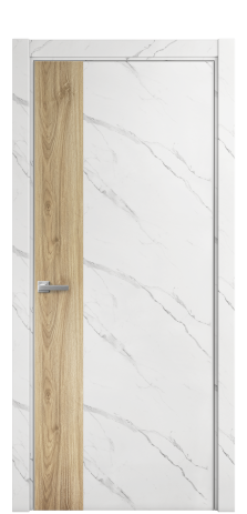 Дверь межкомнатная Duet 19 Цвет Monte white soft Покрытие ПВХ ORIGINAL Наличник L 75 Цена 22988