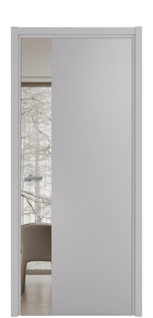 Дверь межкомнатная Vetro 19 Цвет Галечный Покрытие Эмаль  Наличник L 50 Цена 45425