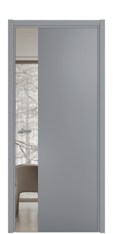 Дверь межкомнатная Vetro 19 Цвет Гриджио Покрытие Эмаль  Наличник L 50 Цена 45425