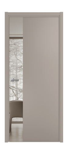 Дверь межкомнатная Vetro 19 Цвет Какао Покрытие Эмаль  Наличник L 50 Цена 45425