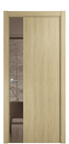 Дверь межкомнатная Vetro 19 Цвет Maderaira oak amber Покрытие ПВХ WOOD NATURAL Наличник L 75 Цена 26484