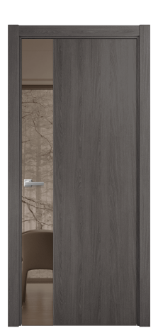 Дверь межкомнатная Vetro 19 Цвет Maderaira oak agate Покрытие ПВХ WOOD NATURAL Наличник L 75 Цена 26484