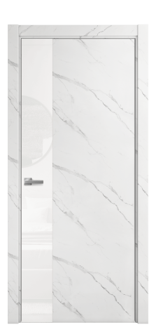 Дверь межкомнатная Vetro 19 Цвет Monte white soft Покрытие ПВХ ORIGINAL Наличник L 75 Цена 25884