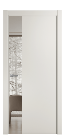 Дверь межкомнатная Vetro 19 Цвет Лайт Грей Покрытие ПВХ SOFT (ПЭТ) Наличник L 75 Цена 29330