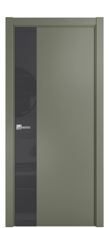 Дверь межкомнатная Vetro 19 Цвет Зеленый Покрытие Эмаль  Наличник L 75 Цена 41725
