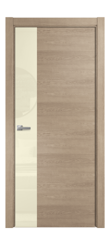 Дверь межкомнатная Ветро 19 Цвет Дуб Песочный Покрытие Шпон натуральный  Наличник L 75 Цена 55950