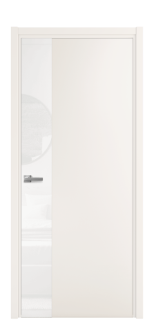 Дверь межкомнатная Ветро 19 Цвет Молочный Покрытие Эмаль  Наличник L 50 Цена 49875