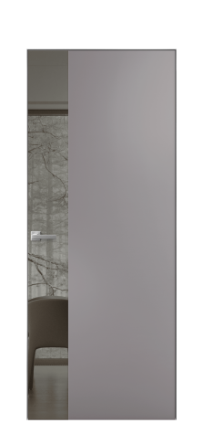 Дверь межкомнатная Vetro 19 Цвет Ирис Покрытие Эмаль  Наличник Скрытый короб хром Цена 67760