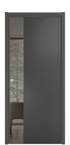 Дверь межкомнатная Vetro 19 Цвет Лиловый Покрытие Эмаль  Наличник Скрытый короб хром Цена 69473