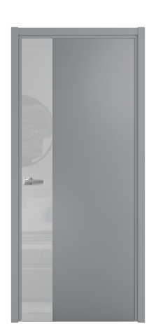 Дверь межкомнатная Ветро 19 Цвет Гриджио Покрытие Эмаль  Наличник L 50 Цена 52338