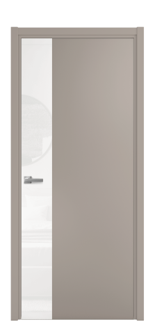 Дверь межкомнатная Vetro 19 Цвет Коричневый Покрытие Эмаль  Наличник Скрытый короб хром Цена 69473