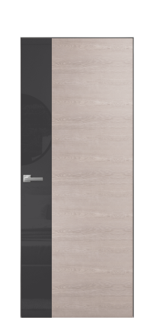 Дверь межкомнатная Vetro 19 Цвет Дуб Имбирь Покрытие Шпон натуральный  Наличник Скрытый короб хром Цена 71660