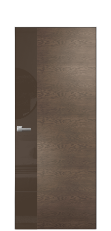 Дверь межкомнатная Vetro 19 Цвет Дуб Марракеш Покрытие Шпон натуральный  Наличник Скрытый короб хром Цена 70910