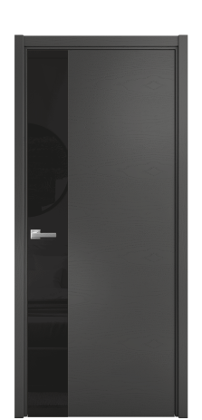 Дверь межкомнатная Ветро 19 Цвет Ясень Антрацит Покрытие Шпон крашеный  Наличник L 50 Цена 53075