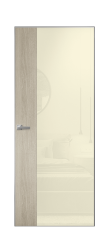 Дверь межкомнатная Vetro 20 Цвет Maderaira oak sand Покрытие ПВХ WOOD NATURAL Наличник Скрытый короб хром Цена 45208