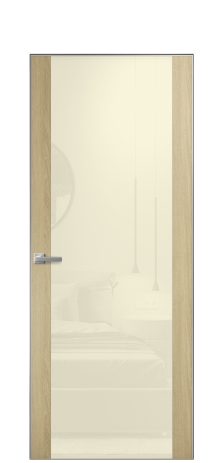 Дверь межкомнатная Vetro 21 Цвет Maderaira oak amber Покрытие ПВХ WOOD NATURAL Наличник Скрытый короб хром Цена 45208