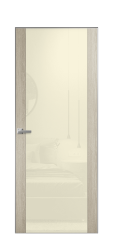 Дверь межкомнатная Vetro 21 Цвет Maderaira oak sand Покрытие ПВХ WOOD NATURAL Наличник Скрытый короб хром Цена 45208