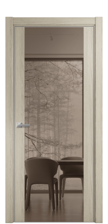 Дверь межкомнатная Vetro 21 Цвет Maderaira oak sand Покрытие ПВХ WOOD NATURAL Наличник L 75 Цена 31948