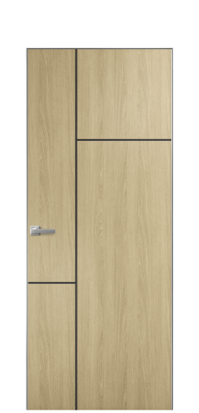 Дверь межкомнатная Slot 10-123 PVX Цвет Maderaira oak amber Покрытие ПВХ WOOD NATURAL Наличник Скрытый короб хром Цена 49850