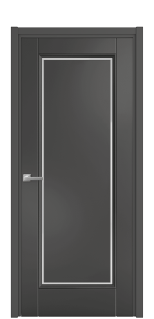 Дверь межкомнатная Sienna 1 Цвет Антрацит Покрытие Эмаль  Наличник L 50 Цена 52275