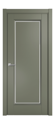 Дверь межкомнатная Sienna 1 Цвет Зеленый Покрытие Эмаль  Наличник L 75 Цена 57468