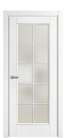 Дверь межкомнатная Sienna 10 Цвет Белый Покрытие Эмаль  Наличник L 75 Цена 41265