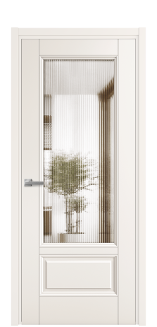 Дверь межкомнатная Савона 2B Цвет Молочный Покрытие Эмаль  Наличник L 50 Цена 59975