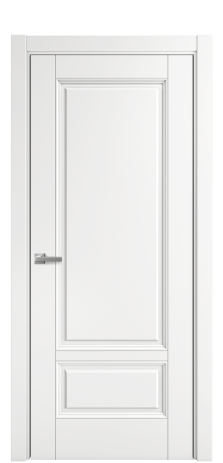 Дверь межкомнатная Sienna 2B Цвет Белый Покрытие Эмаль  Наличник L 75 Цена 49498