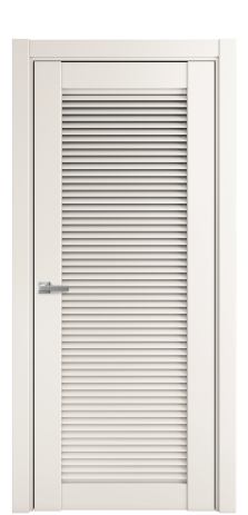 Дверь межкомнатная Жалюзи 1 Цвет Молочный Покрытие Эмаль  Наличник L 75 Цена 50075