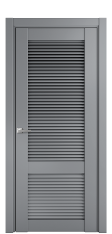 Дверь межкомнатная Жалюзи 2 Цвет Гриджио Покрытие Эмаль  Наличник L 75 Цена 50075