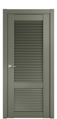Дверь межкомнатная Жалюзи 2 Цвет Зеленый Покрытие Эмаль  Наличник L 75 Цена 50075