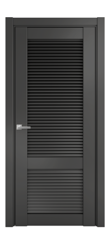 Дверь межкомнатная Жалюзи 2 Цвет Антрацит Покрытие Эмаль  Наличник L 75 Цена 50075