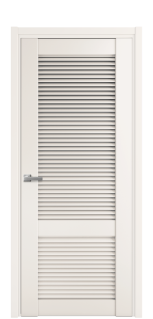 Дверь межкомнатная Жалюзи 2 Цвет Молочный Покрытие Эмаль  Наличник L 50 Цена 54475