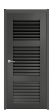 Дверь межкомнатная Жалюзи 3 Цвет Антрацит Покрытие Эмаль  Наличник L 50 Цена 55175