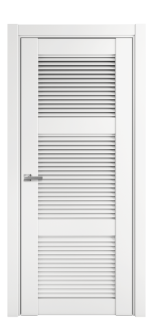 Дверь межкомнатная Жалюзи 3 Цвет Белый Покрытие Эмаль  Наличник L 75 Цена 42825