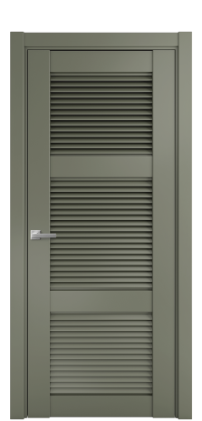 Дверь межкомнатная Жалюзи 3 Цвет Зеленый Покрытие Эмаль  Наличник L 75 Цена 50075