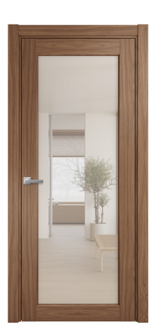 Дверь межкомнатная Strada 11 Цвет Американский Орех Покрытие Шпон натуральный  Наличник L 75 Цена 55600